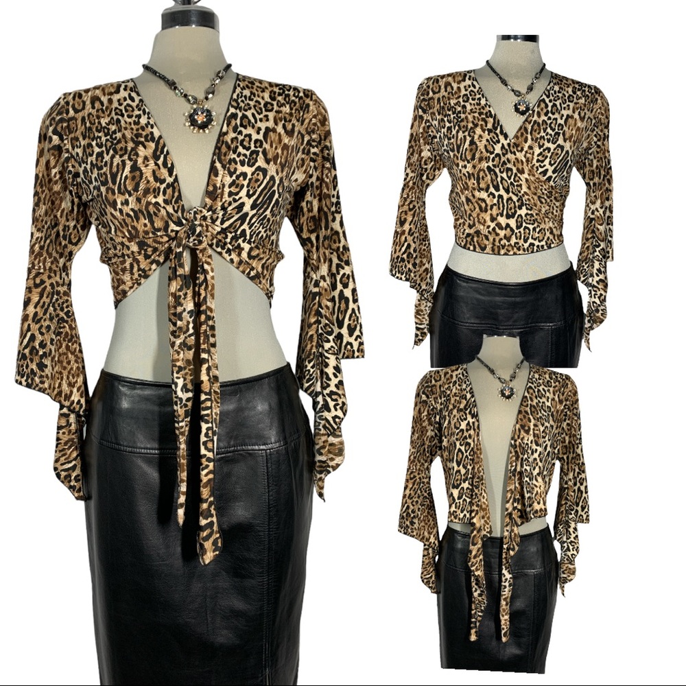 SHARIF Leopard Short  Top Size M